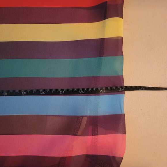 Rainbow Sheer Mesh Tee - Picture 10 of 10